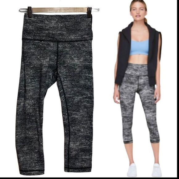 Lululemon Luon Wunder Under Hi-Rise 21” Crop Sz 6 - Picture 1 of 7